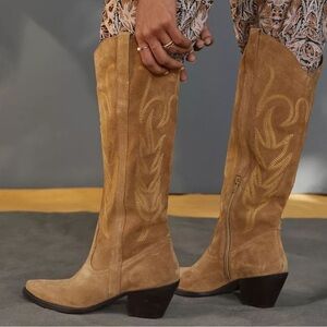 Brown Suede Matisse Agency Western Boot Size 7 *Worn Once*
